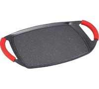 UBOON - Plancha de Asar con Revestimiento de Piedra Antiadherente, Apta para Inducción, Vitrocerámica, Gas y Placa Eléctrica, Libre de PFOA (47 cm)