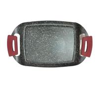 UBOON - Plancha de Asar con Revestimiento de Piedra Antiadherente, Apta para Inducción, Vitrocerámica, Gas y Placa Eléctrica, Libre de PFOA (36 cm)