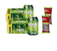 UBOON - Shandy Cerveza Limón Pack24 x Lata 33cl, 0.9% Vol. Alcohol + ¡Incluye un Pipas girasol gigantes tostadas Mercadona de Regalo