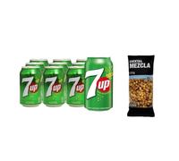 UBOON- UP7 - Bebida Refrescante, Pack 12 lata 33 cl +¡Incluye un Cocktail mezcla Mercadona de Regalo