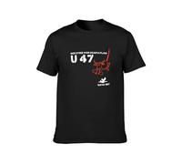 Uboot 47 U47 Military Marine Submarine Battleship Submarine Unisex 100% Cotton Short-Sleeve T-Shirts Black XXL