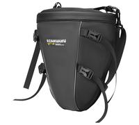 UBORSE Bolsa Moto Asiento Trasero Motocicleta Trasera Bolsa Impermeable PU Cuero Bolso para Moto 10-14L Mochila Motos con Bandolera Alforjas Motocicleta Universal (Negro)