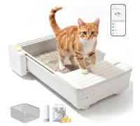 UBPET C31 Arenero Gatos Autolimpiable, Arenero Autolimpiable Abierto con Control por App, Desodorizador, Diseño de Doble Peine, Gran Capacidad, Arenero Automatico para Múltiples Gatos