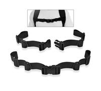 UBRAVE 2 Piezas Correa De Pecho para Mochila,Correa Ajustable para El Pecho,Ajustable Correa De Esternón con Hebilla, para Pesado Mochila, Senderismo Y Salir A Correr (Negro)