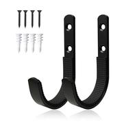 UBRAVE 2 Piezas Gancho Pared de Garaje Resistentes, Soporte Armas Montaje Pared, para Escaleras, Herramientas y Organización del Espacio, con Acolchado Suave, para Rifles, Escopetas, Arco-Negro