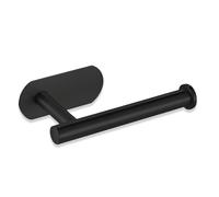 UBRAVE Portarrollos Baño para Papel Higiénico, Portarrollos Baño Autoadhesivo, Portarrollo de Papel Higiénico Adhesivo, Soporte Colgador, Acero Inoxidable, no Necesita Taladrar, Negro