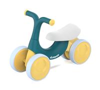 UBRAVOO Baby Balance Bike Toys, Baby Walker, Toddler Balance Bike 10-36 Month Ride On Toy Regalo de cumpleaños con 4 Ruedas, Sin Pedales- Verde