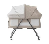UBRAVOO Grab-and-go Cuna de Viaje, Cuna para Bebe Plegable con Colchon I Ruedas I Bolsa de Viaje I Mosquitera, Cuna Bebe | Cuna Mecedora Transformable, Bravo Pro, Caqui