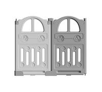 UBRAVOO Paneles de extensión de parque infantil de plástico para bebés y niños pequeños - 2 paneles EDP0001 (Gris + Blanco)
