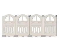 UBRAVOO Paneles de extensión de parque infantil de plástico para bebés y niños pequeños - 4 paneles EDP0001 (Blanco Lechoso)