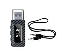 Ubric Receptor Bluetooth inalámbrico FM para Coche, Adaptador USB Bluetooth 5.3, Receptor y transmisor 3 en 1 para reproducción inalámbrica de música en casa, TV y estéreo