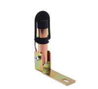Ubric Soporte de Montaje de baliza, Soporte Flexible de Metal DIN con Alambre y Tapa Protectora para Intermitente Giratorio luz de Advertencia para Tractor de Carretilla elevadora, 126 x 30 mm