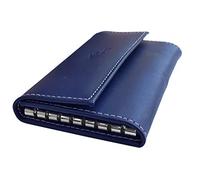 UBRIQUE Llavero de Cuero 8 Llaves Piel Azul