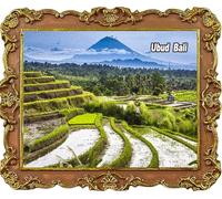 Ubud Bali Indonesia - Imanes para nevera, recuerdo turístico, imán decorativo para nevera