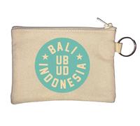 UBUD Bali Indonesia - Llavero monedero, color beige