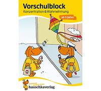 Ubungsmaterial fur kindergarten und vorschule - t623 - vorschulblock - konzentration und wahrnehmung