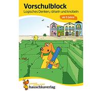 Ubungsmaterial fur kindergarten und vorschule - t624 - vorschulblock - logisches denken, ratseln und: 624
