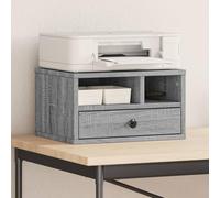 UBVNFGMK Soporte para impresora Sonoma gris 40 x 32 x 22,5 cm, material de madera, mucho espacio para impresoras, archivos y suministros de oficina, multifuncional como estantería o mesa auxiliar