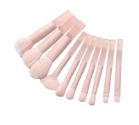 Ubxvamm Juego de 10 brochas de maquillaje de viaje con bolsa de almacenamiento, para sombra de ojos, polvo