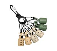 Ubxvamm Juego de 6 protectores de anzuelos de calamar con mosquetón, cebos, cebos, aparejos de pesca