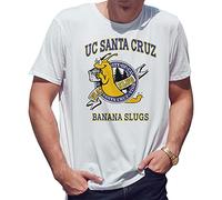 UC 1997 Santa Cruz Banana Slugs Vincent Vega Camiseta de Hombre Blanca Size M