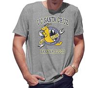 UC 1997 Santa Cruz Banana Slugs Vincent Vega Camiseta de Hombre Gris Size L