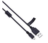 UC-E6 USB Data Sync & Photo Image Transfer Cable Lead Compatible con Panasonic Lumix DMC-TZ20 / DMC-TZ22 / DMC-TZ3 / DMC-TZ35 / DMC-TZ37 | USB 2.0 A Macho a Mini B 8 Clavijas Plano Macho | 1.5m