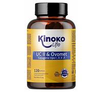 UC-II & OVOMET COLÁGENO 120 cápsulas | Tipo I,II,V,X con Ácido Hialurónico | Jengibre | Boswellia | Bambú | Vitamina C | para la flexibilidad y movilidad de las articulaciones. UCII