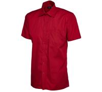 UC710 Uneek Hombre Popelina Media Manga Camisa Trabajo Casual Elegante Corporate