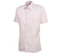 UC710 Uneek Hombre Popelina Media Manga Camisa Trabajo Casual Elegante Corporate