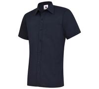 UC710 Uneek Hombre Popelina Media Manga Camisa Trabajo Casual Elegante Corporate