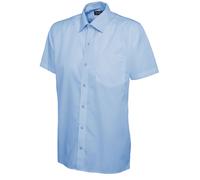 UC710 Uneek Hombre Popelina Media Manga Camisa Trabajo Casual Elegante Corporate