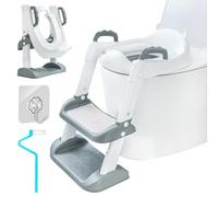 UCAMP Adaptador WC Niños,Plegable Portatil Infantil Asiento Inodoro,Adaptador para Inodoro Plegable,Adaptador WC Niños con Escalera,cojín antideslizante y antisalpicaduras,para en Forma de V,U o O