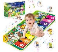 UCAMP Alfombra Musical Piano Bebe con 10 Animales,Alfombra Musical para Bebé,Alfombrilla de Piano,Regalo Bebe,Regalos Originales Bebes 1 año(110×43cm)