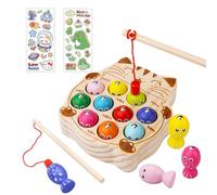 UCAMP Juguetes Montessori 2 Años,Juguetes de Madera, Juegos magnéticos de Pesca de Madera,Juegos Magneticos para Niños,Regalos educativos para niños de 3 4 5 años para Regalo Cumpleaños Navidad