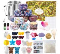 UCAMP Kit de Fabricación para Velas,Herramientas para Velas De Bricolaje,Kit de Fabricación de Velas Perfumadas,Kit para Hacer Velas Herramienta de Bricolaje,Kit Hacer Velas para Festival Regalos