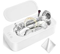UCAMP Limpiador Ultrasonidos,47 kHz Ultrasonidos Limpieza,350ML,360° Limpieza Profunda,Limpiador Ultrasónico Adecuado para Limpieza de Gafas,Joyería,Limpieza de Relojes