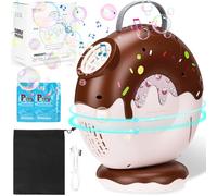 UCAMP Maquina de Burbujas para Niños,Automática Portátil Maquina Burbujas para Niños con Rotación de 90°/360°para Exteriores,PortáTil,Bodas,Fiestas de CumpleañOs y Regalos para Niños
