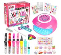 UCAMP Set Manicura Niñas,Juegos de Salón Manicura,Kit de Arte de uñas para Niños,Set De Manicura Para Niña,Estudio Uñas Infantil,Maquillaje Niñas Regalo Cumpleaños 6 7 8 9 10 11 12 Años