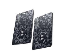 Ucard - Tarjeta de rastreador de Cartera con 2 rastreadores Bluetooth Delgada, Solo Funciona con Apple Find My iOS, buscador de billeteras y localizador de artículos para Cartera, Etiquetas de