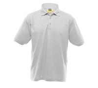 UCC - Polo Piqué Grueso de Manga Corta Modelo 50/50 Heavweight Hombre Caballero Verano/Deporte (3XL) (Blanco)