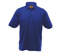 UCC - Polo Piqué Grueso de Manga Corta Modelo 50/50 Heavweight Hombre Caballero Verano/Deporte (4XL) (Azul Real)