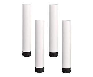 UCCE 4 Piezas de Patas Ajustables para Muebles, Patas de Soporte de Esqueleto de Metal, Patas de Cama, Accesorios de Refuerzo Redondo, pies de gabinete de elevación (200mm)