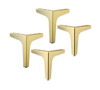 UCCE 4 Piezas de Patas de Metal para Muebles Triángulo Moderno Diamante Muebles Pies Sofá Patas DIY Mesa Patas Gabinete Patas Tornillos incluidos (17 cm)