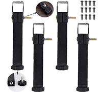 UCCE Patas de Metal para Muebles Patas de Cama de Acero Soporte para Patas Abrazadera para Patas Pies Marco de Cama Pata de Apoyo Engrosada Ajustable 2 cm No se Requiere tala