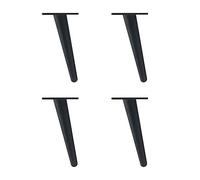 UCCE Patas de Muebles de Cono Oblicuo Muebles Negros Patas de Soporte de Bricolaje Patas de gabinete Patas de sofá Patas de gabinete de baño Patas de gabinete de TV 4 Piezas