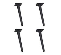 UCCE Patas de Muebles de Cono Oblicuo Patas de Soporte de Muebles de Oro Negro Patas de gabinete Patas de gabinete de baño Patas de Mesa Patas de sofá Cuatro Piezas (Negro 38