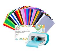 UCEC 30 unidades de vinilo Smart Permanent para plóter Cricut Joy, 14 cm x 30,5 cm, autoadhesivas, de vinilo con 23 colores, para manualidades, fundas de teléfono móvil, portátiles, paredes