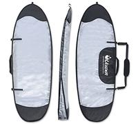 UCEDER Funda para Tabla de Surf y Bolsa de Almacenamiento para Viajes al Aire Libre, 1,5 m, 1,7 m, 2,3 m, 2,4 m, 2,4 m, 2,9 m, máxima protección para tu Tabla de Surf, Plateado., 8'5'', Bolsa para