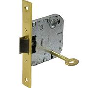 Ucem - Cerradura de embutir hierro latonado serie 6134ab abhl050